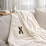 Velsoft blanket 170х210 cm, super soft, with  embroidery молоко, фото 5