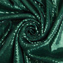 Тканина трикотаж паєтки 140 см 195 гр/м2, для вечірніх суконь, костюмів, спідниць та сценічного одягу т/зелена, фото 1