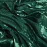 Тканина трикотаж паєтки 140 см 195 гр/м2, для вечірніх суконь, костюмів, спідниць та сценічного одягу т/зелена, фото 3
