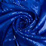 Sequin knit fabric 140 cm wide 195 g/m2, suitable for evening dresses, suits, skirts, and stage wear електрик, фото 1