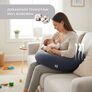 Pregnancy and Nursing Pillow 30х190 cm by SeiDesign Hypoallergenic, Cotton Zippered Pillowcase т/сіра, фото 3