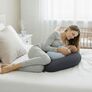 Pregnancy and Nursing Pillow 30х190 cm by SeiDesign Hypoallergenic, Cotton Zippered Pillowcase т/сіра, фото 7