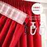 Комплект штор 2 шт 150х260 см, Soft Velvet Lux шторы, гардины, портьеры на шторной тесьме V-19 червона, фото 4