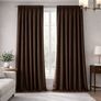 Комплект штор 2 шт 150х260 см, Blackout шторы, гардины, портьеры на шторной тесьме с эффектом затемнения V-55 шоколад, фото 1