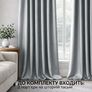 Комплект штор 2 шт 150х260 см, Blackout штори блекаут, гардини, портьєри на шторній тасьмі з ефектом затемнення V-15 сірий, фото 5