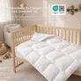 Одеяло детское в кроватку 100х135 см Soft PAPAELLA искусственный пух, антиаллергенное, супер мягкое теплое біла, фото 8