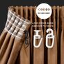 Set of curtains 2 pcs 150х260 cm, Blackout curtains, drapes, blackout panels on curtain tape with darkening effect V-128 мол шоколад, фото 6