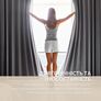 Set of curtains 2 pcs 150х260 cm, Blackout curtains, drapes, blackout panels on curtain tape with darkening effect V-30 денім, фото 9