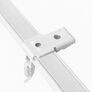 Карниз потолочный 3,5 м IDEIA одинарный алюминиевый, комплект с бегунками и крючками, для штор білий, фото 6